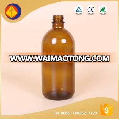 Screw cap large 500 ml medical brown glass bottle