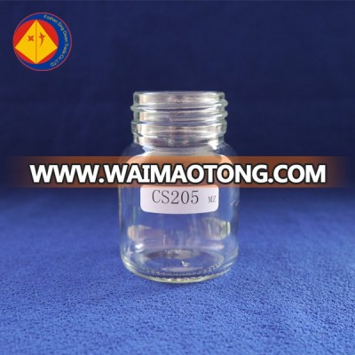 Low price small glass bottle spice jar with screw cap glass jar